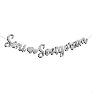 Seni Seviyorum Banner & Yazı