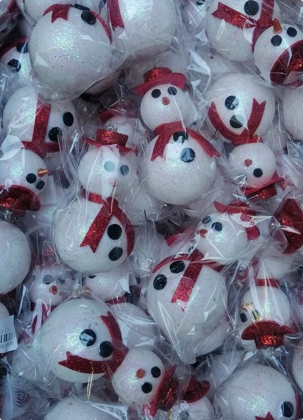 Strafor Kardan Adam Yılbaşı Ağaç Süsü