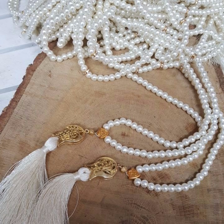 10 Lu İnci Tesbih Toptan Demet