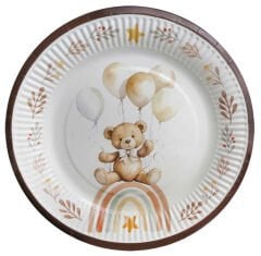 8 Lİ TABAK AYICIK RETRO KARTON 300 GR 23 CM