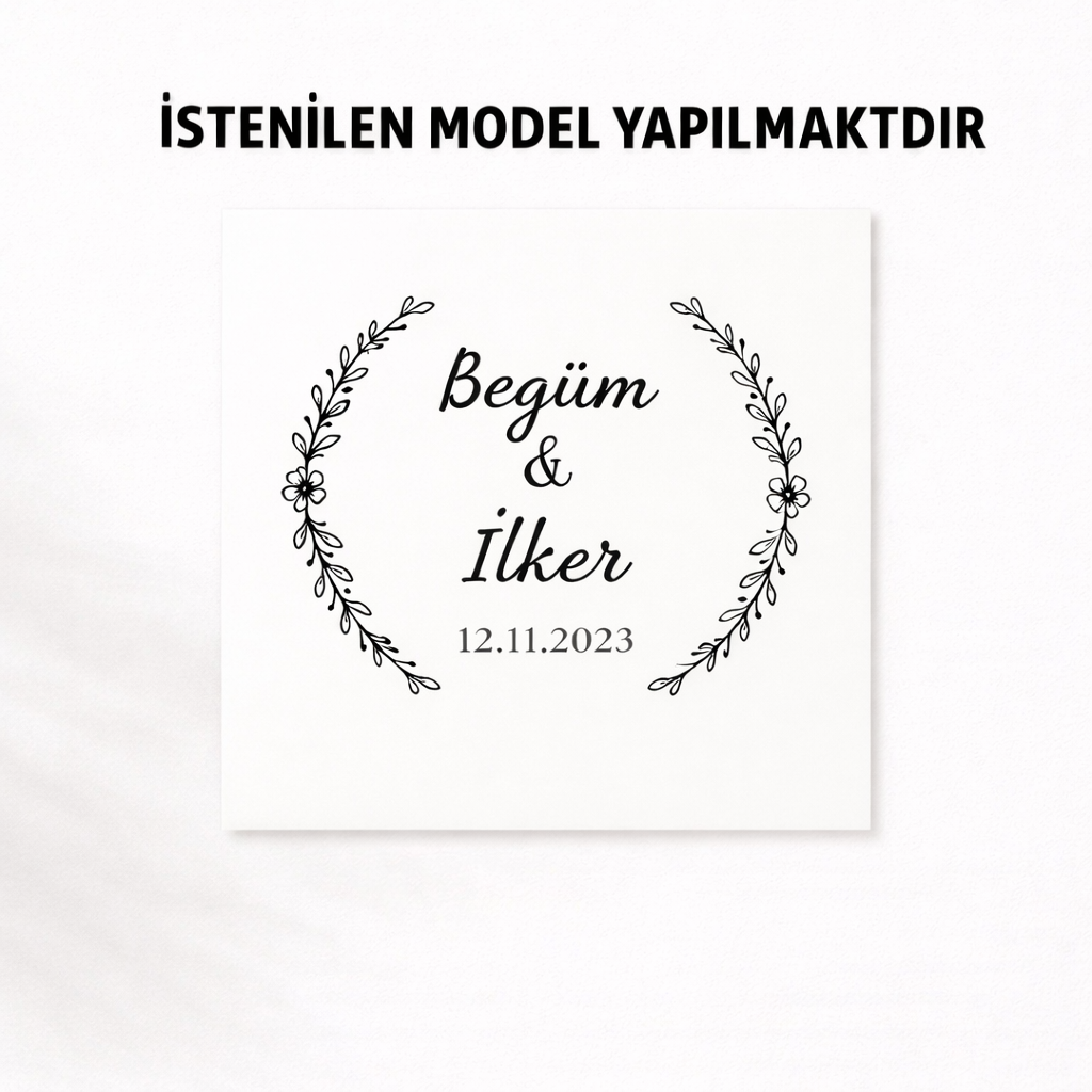 48 lı kare yapışkanlı çikolata etiketi