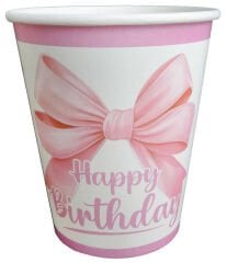 8 Lİ BARDAK FİYONK HAPPY BIRHDAY KARTON 240GR 8 OZ
