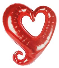 FOLYO BALON KALPLİ  KIRMIZI 18 İNC P1-1000