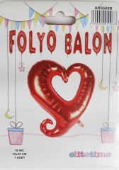 FOLYO BALON KALPLİ  KIRMIZI 18 İNC P1-1000