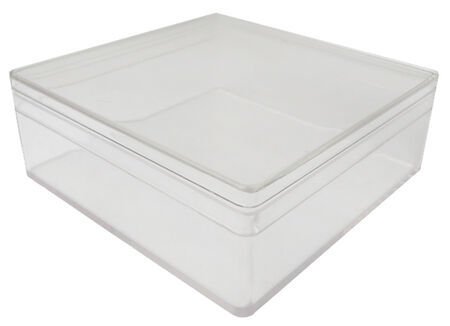 12 Adet 8x8x3 cm Kapaklı Mika Kutu