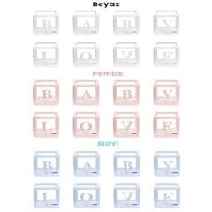 Tek Olarak Kutu İçin Harf (1 adet) MAVI NOKTALI S