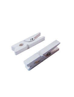 MANDAL AHŞAP MİNİK BEYAZ P100-100