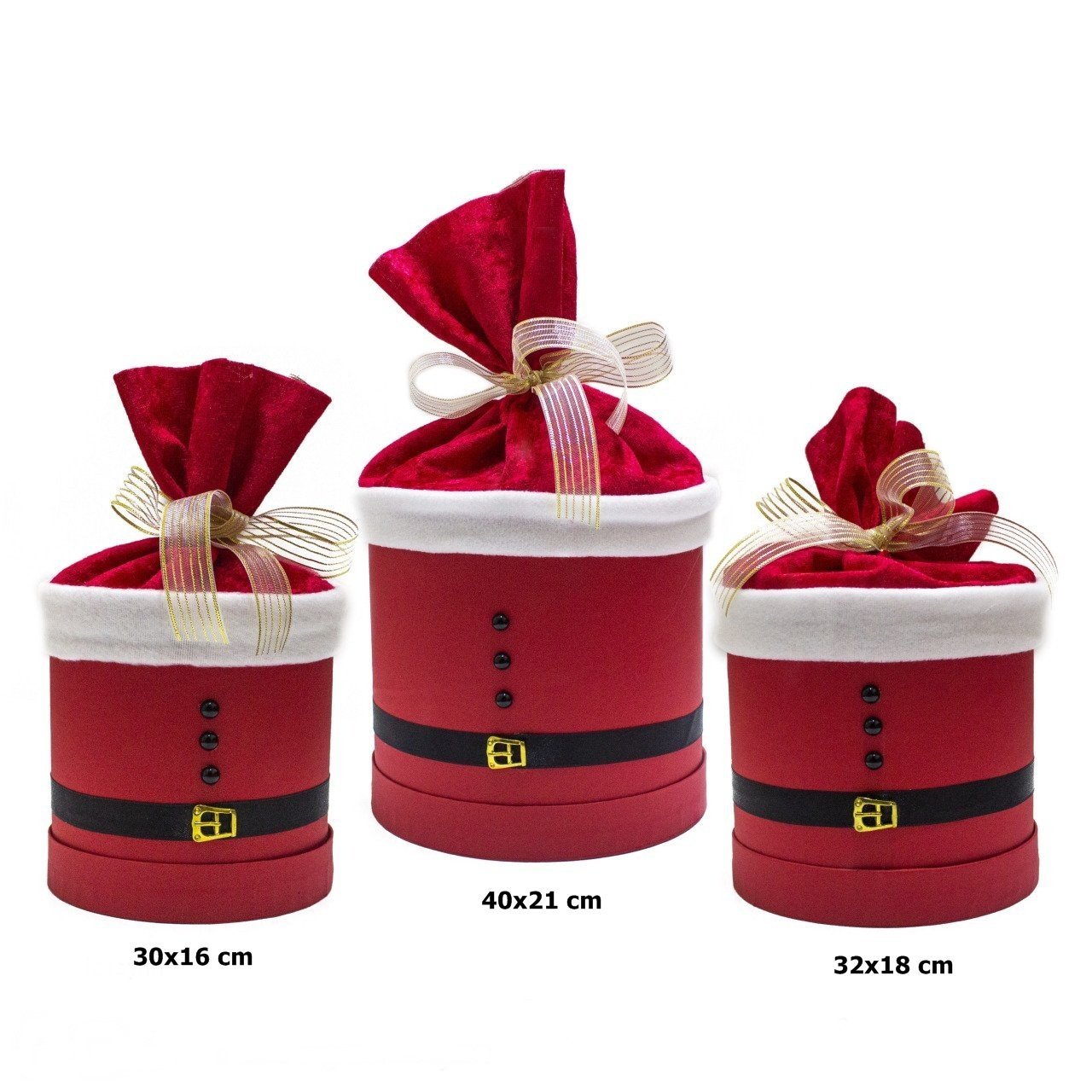 3 lü Set Yılbaşı Silindir Hediye Kutusu