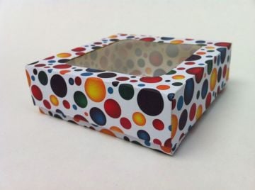10x10x4 cm Asetat kutu çerçeveli