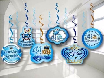 41 kere maşallah sarkıt tavan süsü 5 li