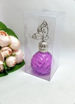 50'Li 7x7x16 Cm Katlanmamış Full Asetat Kutu Kolonya Şişesi için