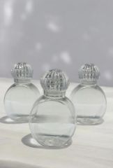 Pvc Oval 50 cc Kristal kapaklı Şişe