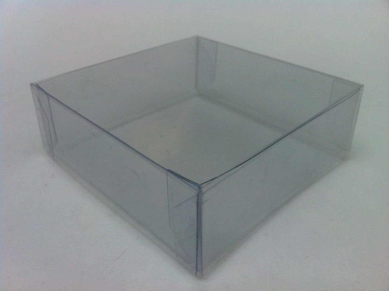 Full Asetat kutu (katlanmamış - de monte) 10x10x3 cm  Asetat  Kutu 50'li