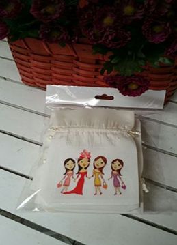 Bütün kızlar toplandık kına Baskılı  Kese