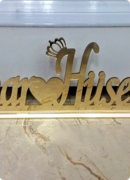 Nişan,Nikah Masa üstü Pleksi Ayna İsimlik