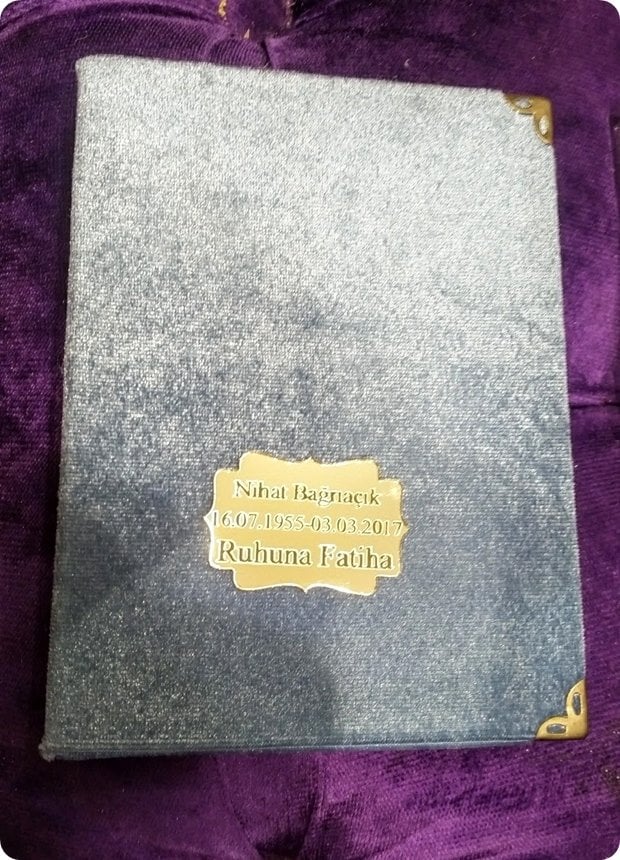 Pleksi Ayna Nikah Bebek Şekeri Yasin Üzeri İsimlik