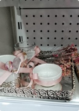 Başak Süslü Metal damat kahve takımı