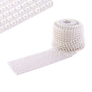 İNCİ 10 ŞERİT İPE DİZİLİ KALPLİ KREM pk10yard-30