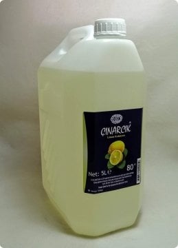 5 Litrelik Limon kolonyası 80 derece Çınarcık