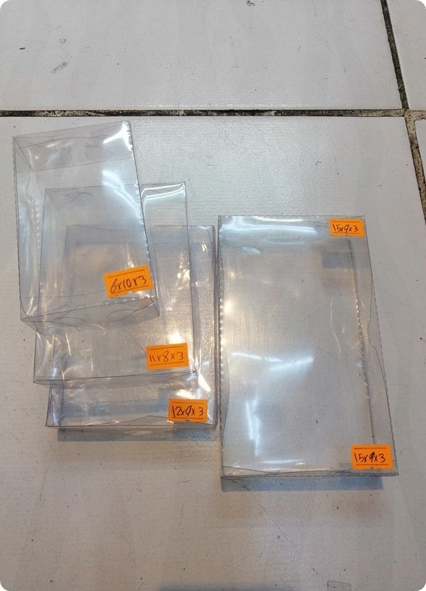 50'Li ( ? x ? x 3 Cm/h ) Özel Boyutlar Katlanmamış Full Asetat Kutu