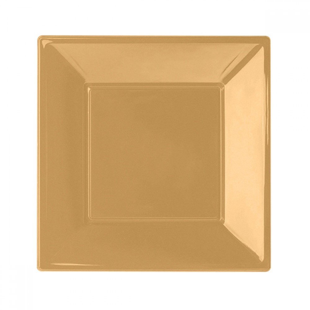 8 Li Kare Plastik Tabak 23 cm