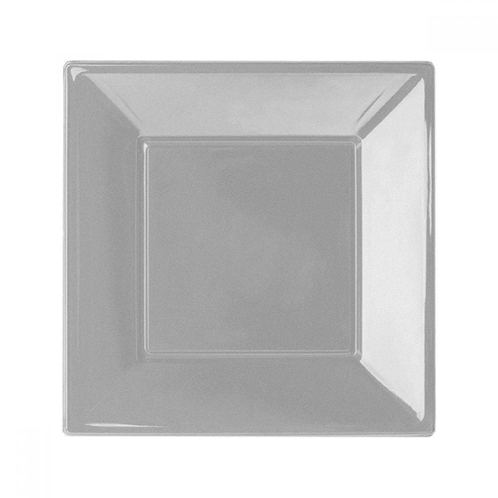 8 Li Kare Plastik Tabak 23 cm