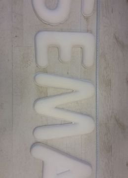 35 cm boyunda tekstil harf
