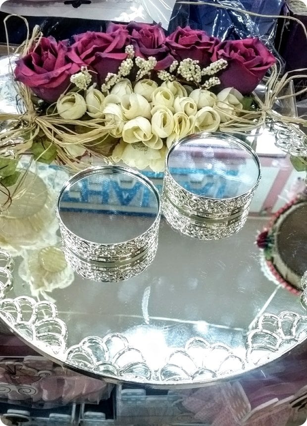 2 li Metal Yuvarlak Aynalı Yüzük Yükselticisi