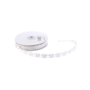 KURDELA KELEBEKLİ SİMLİ 2CM BEYAZ