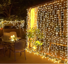 2*2 Perde Led Sarı Işık