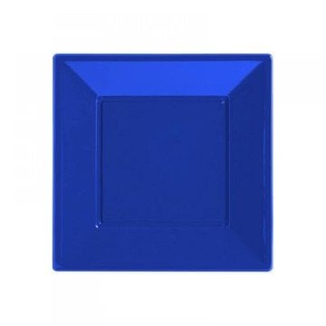 8 Li Kare Plastik Tabak 23 cm