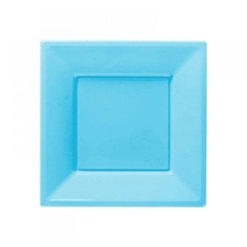 8 Li Kare Plastik Tabak 23 cm