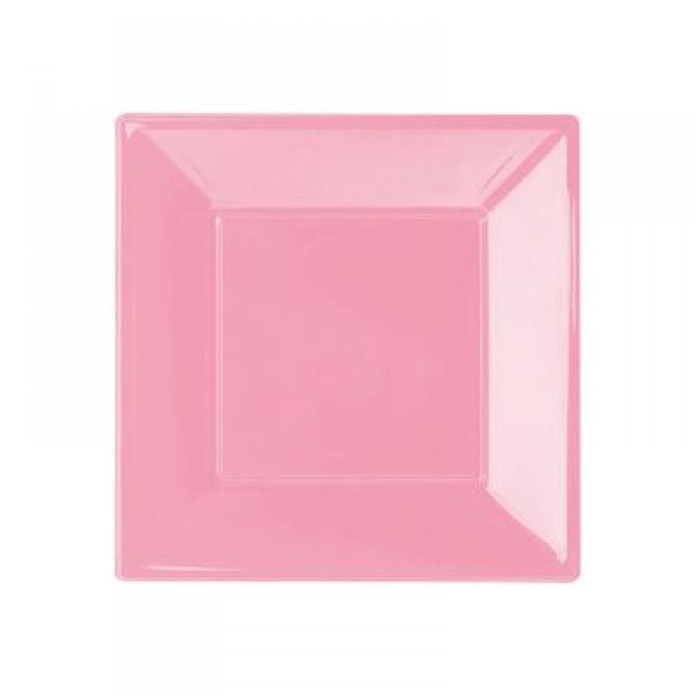 8 Li Kare Plastik Tabak 23 cm