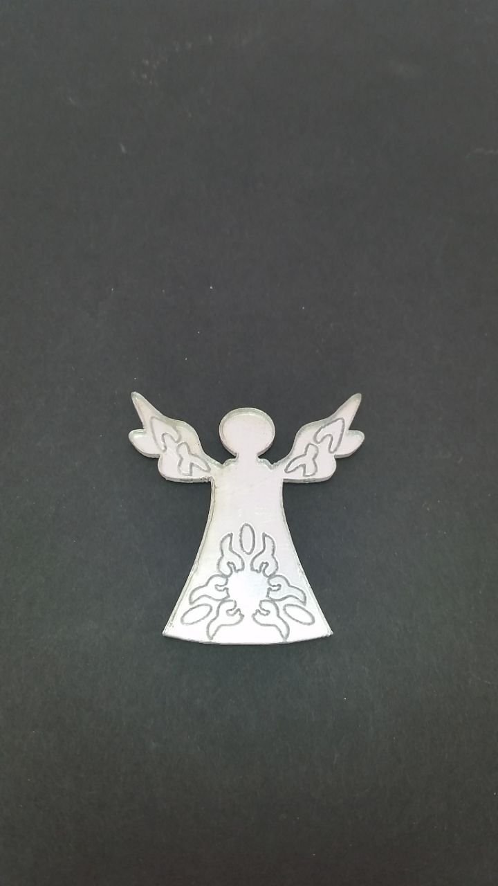 Akrilik Şekilli Pleksi Ayna Lazer Kesim Süsleme objeleri 1.No:işli melek figürü ( 20 Li) 3.00 x 3.00 cm