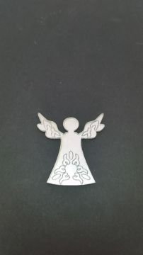 Akrilik Şekilli Pleksi Ayna Lazer Kesim Süsleme objeleri 1.No:işli melek figürü ( 20 Li) 3.00 x 3.00 cm