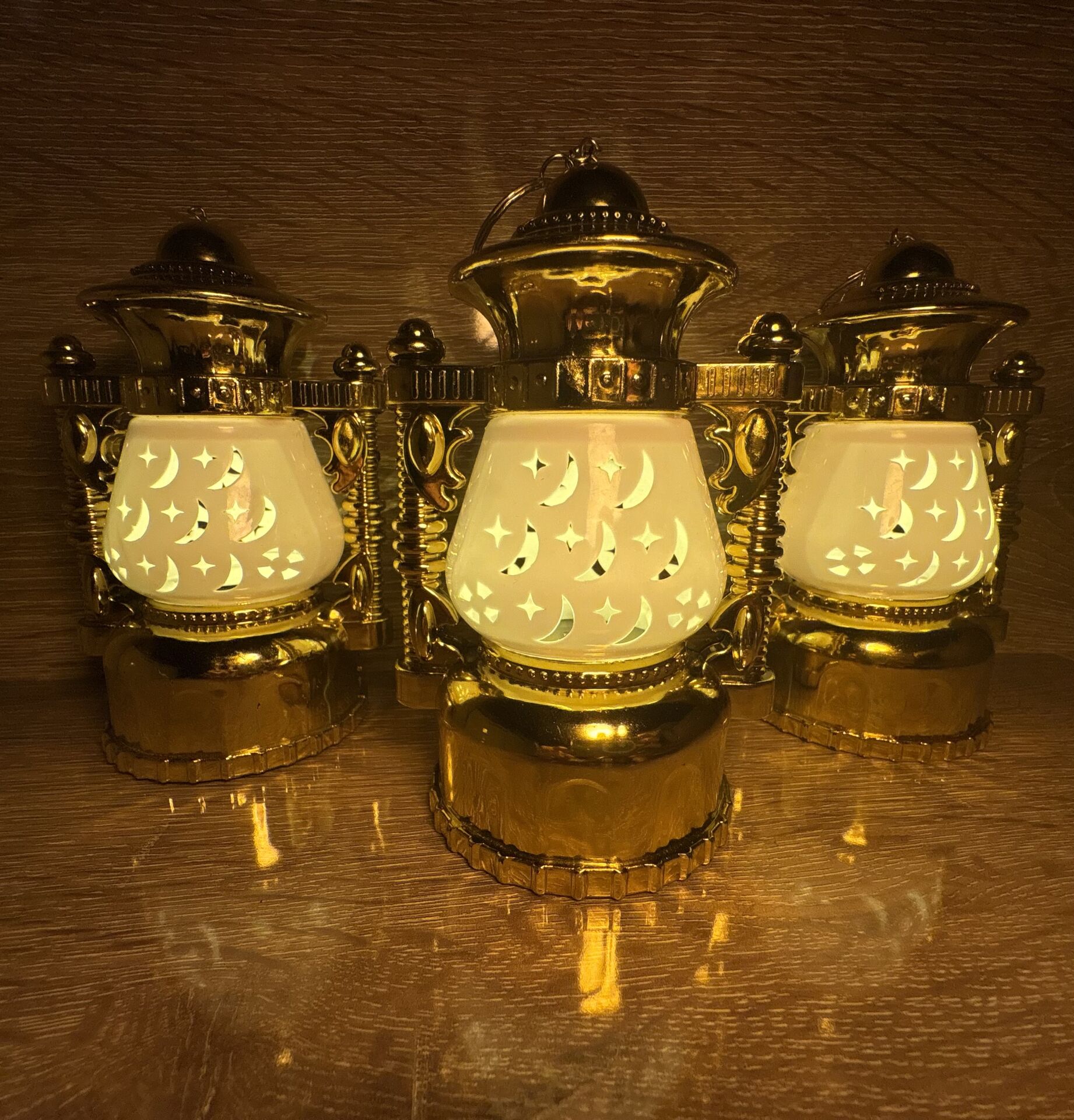 12 Li Işıklı Ramazan Kandili 16cm