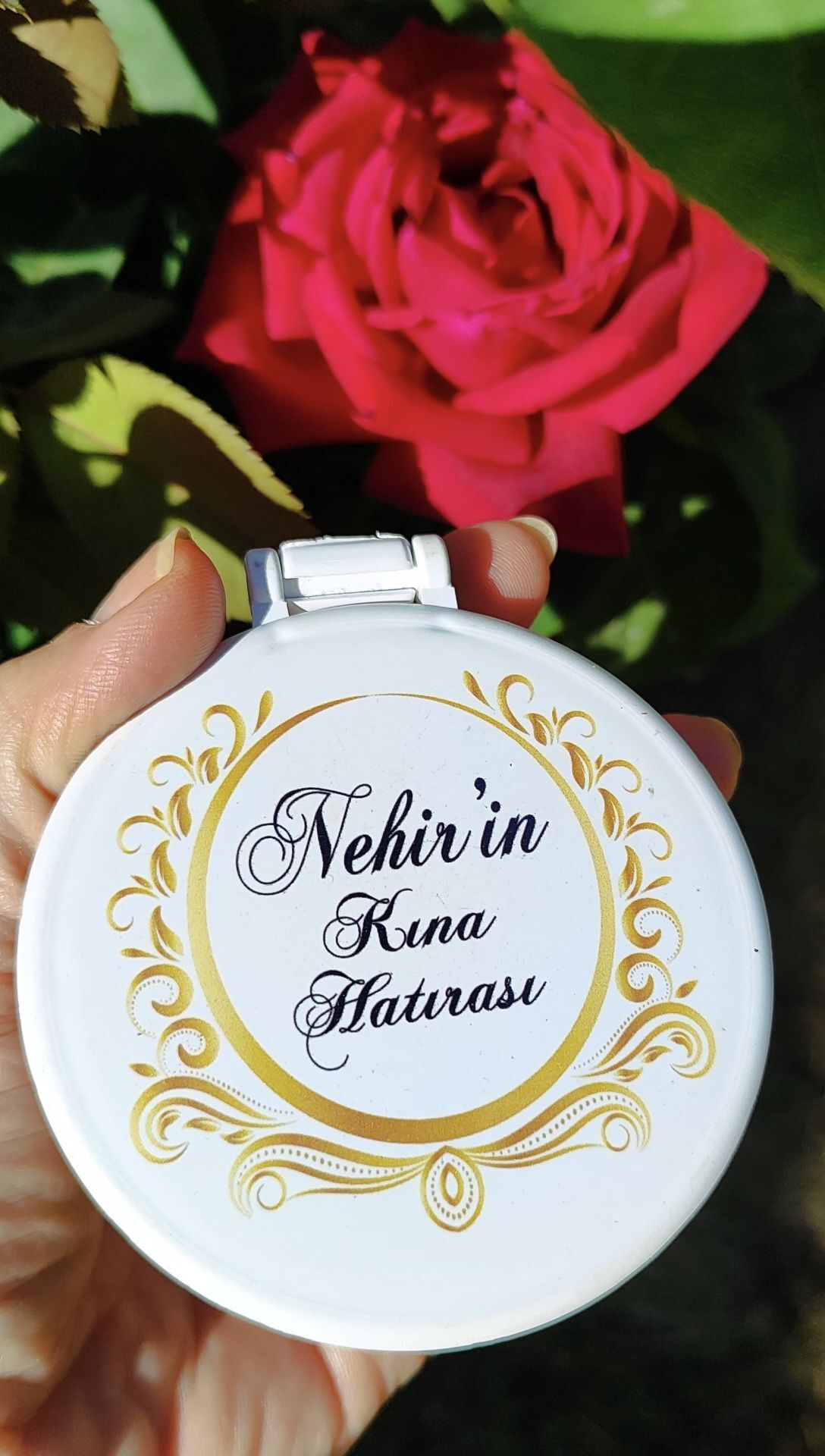 Kına Gecesi Hediyelik Baskılı Plastik Ayna TEK TARAFLI