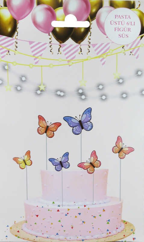 PASTA SÜSÜ KELEBEKLER PK:6 KL:100