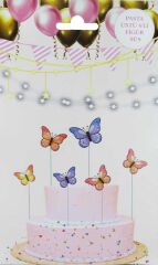 PASTA SÜSÜ KELEBEKLER PK:6 KL:100