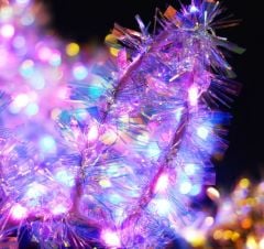 Led Işıklı Püsküllü Siyah Renk Tavşan Tacı 21x17 cm