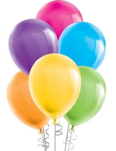 BALON DÜZ 12 İNC (JOJO BALLOONS) KARIŞIK PK:100