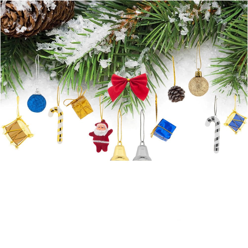 16 Lı Karışık Yılbaşı Ağaç Süsleme Seti