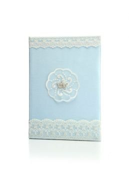 Bebek Anı / hatıra defteri Şantuk Kumaşlı (güpürlü)