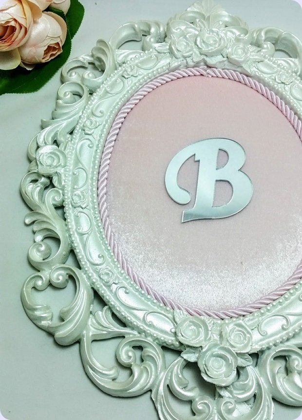 Bebek Odası ; Barok Osmanlı Polyester,Kumaş ( Pembe Kadife ) Kaplı Kapı Süsü Fon