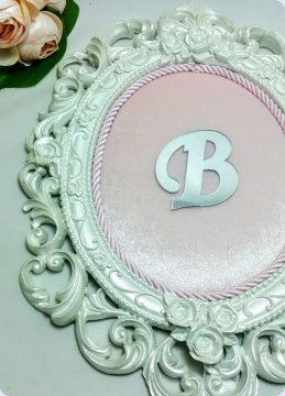 Bebek Odası ; Barok Osmanlı Polyester,Kumaş ( Pembe Kadife ) Kaplı Kapı Süsü Fon