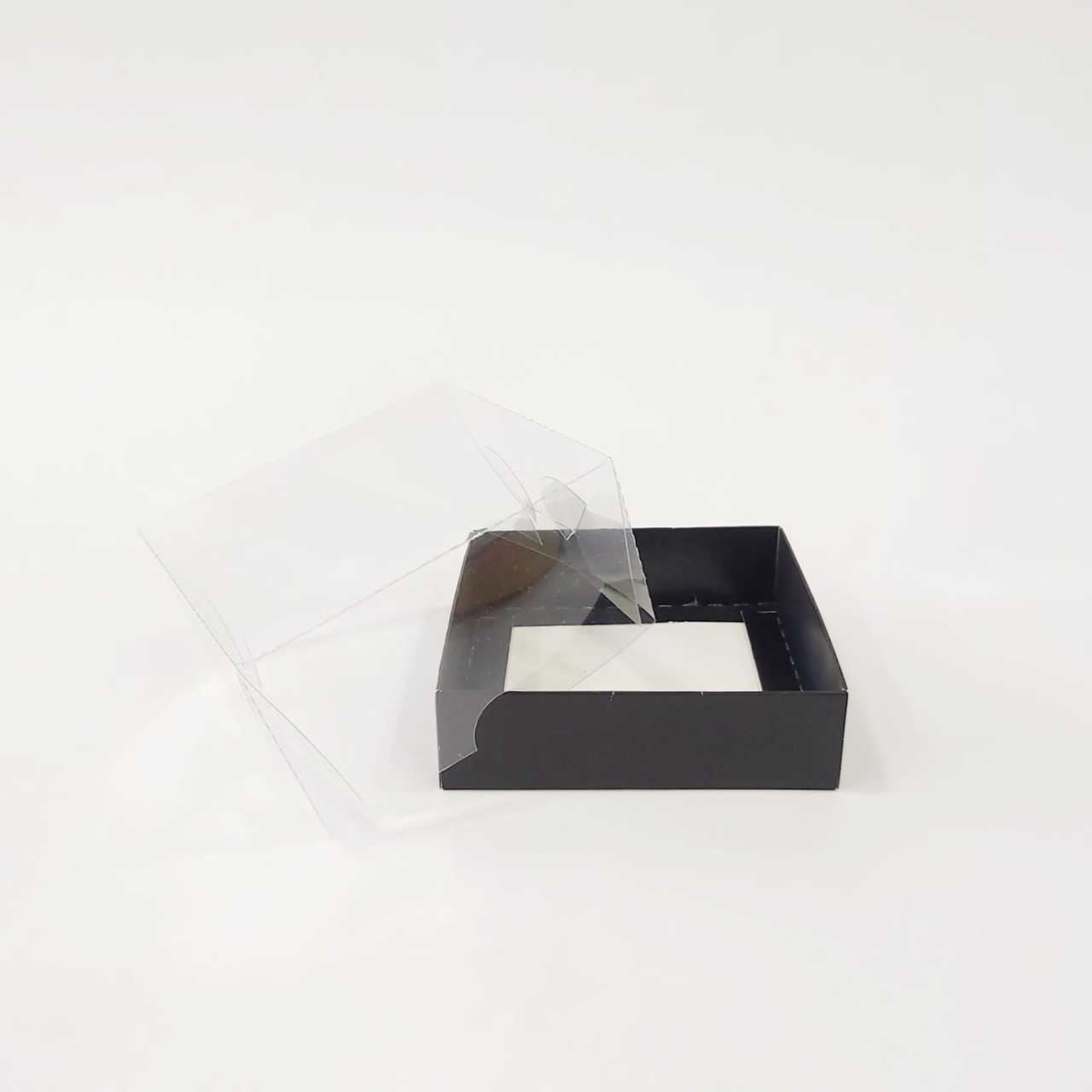 10x10x5 Cm Altı Karton Üstü Asetat Kutu 20 li