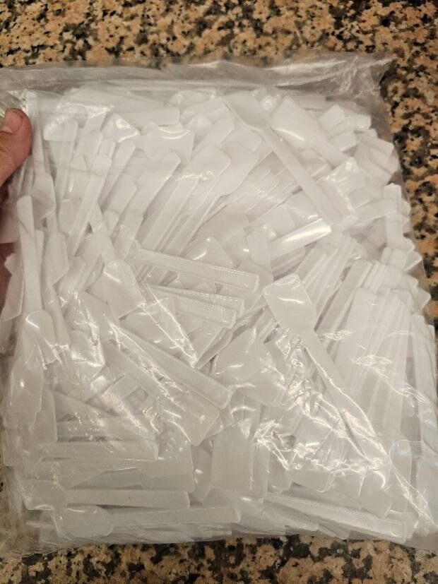 500 Lü Plastik Dondurma Kaşığı Beyaz