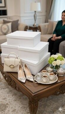 3 Lü Set Sıvama Damat Bohça Kutusu
