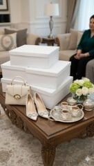 3 Lü Set Sıvama Damat Bohça Kutusu