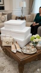 3 Lü Set Sıvama Damat Bohça Kutusu